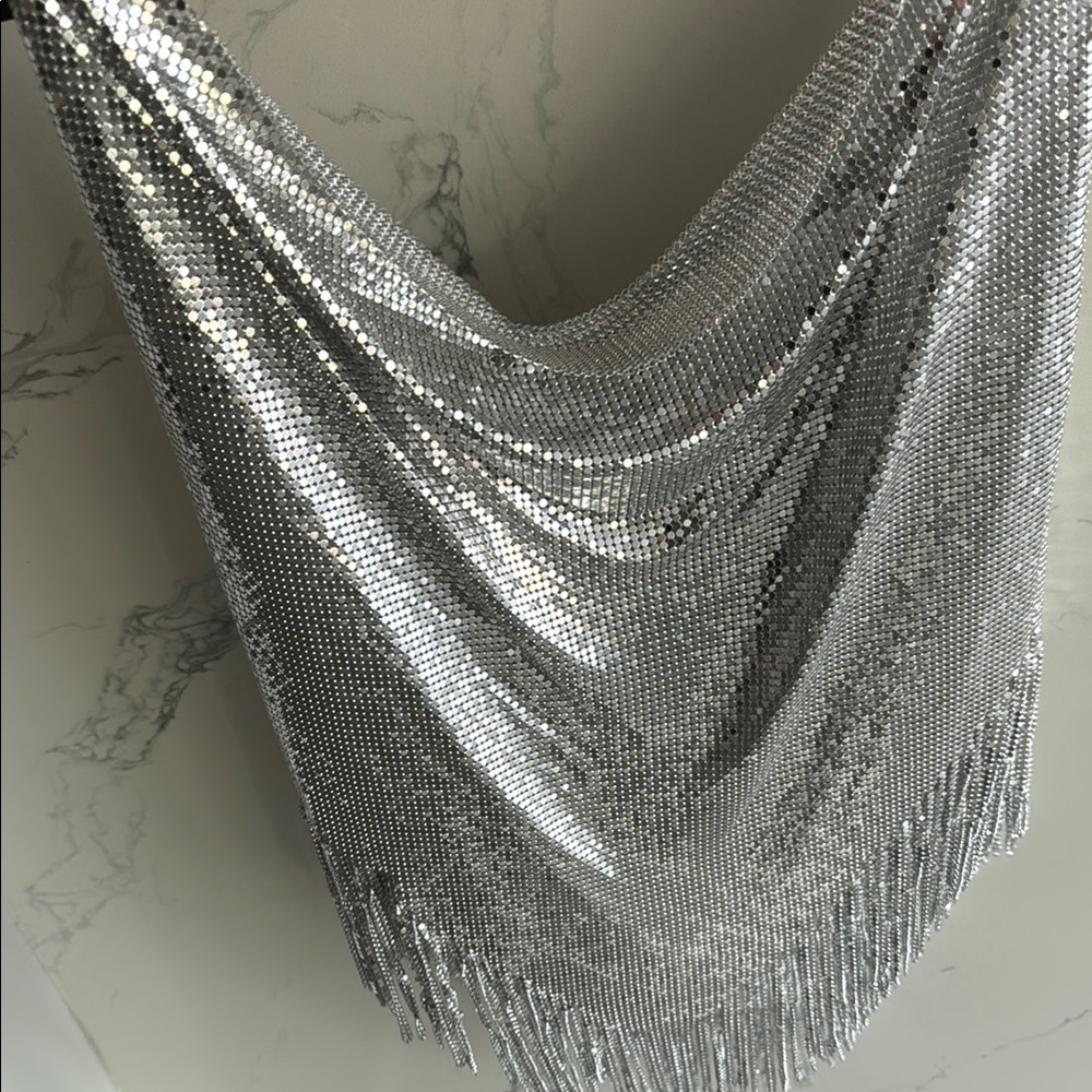 Rabanne H&M Metal-Mesh Top with Fringe - Picture 4 of 7